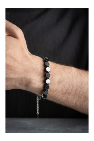Bracelet en acier - Argent - 20 cm + 5 cm