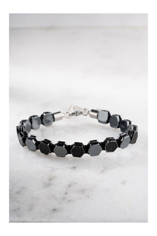 Bracelet en acier - Argent - 20 cm + 5 cm