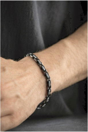 Bracelet en acier - Argent - 20 cm
