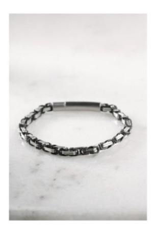 Bracelet en acier - Argent - 20 cm