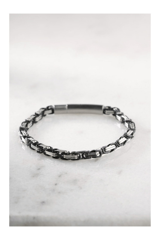 Bracelet en acier - Argent - 20 cm