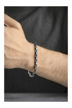Bracelet en acier - Argent - 20 cm