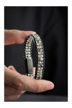 Bracelet en acier - Argent - 20 cm