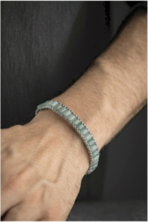 Bracelet en acier - Argent - 20 cm