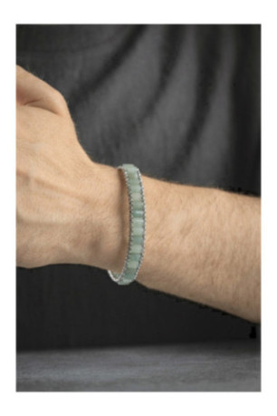 Bracelet en acier - Argent - 20 cm