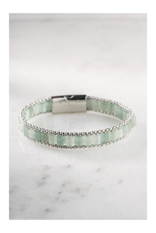 Bracelet en acier - Argent - 20 cm