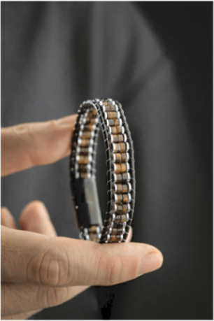 Bracelet en acier - Argent - 20 cm