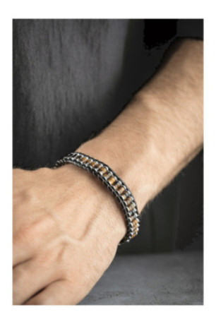 Bracelet en acier - Argent - 20 cm