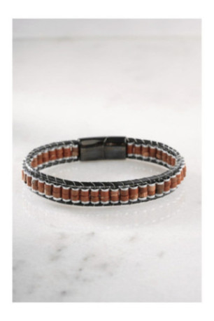 Bracelet en acier - Rouge - 20 cm