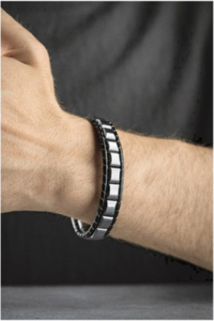 Bracelet en acier - Argent - 20 cm