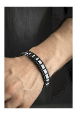 Bracelet en acier - Argent - 20 cm