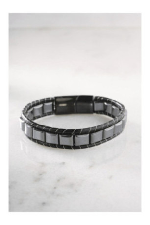 Bracelet en acier - Argent - 20 cm