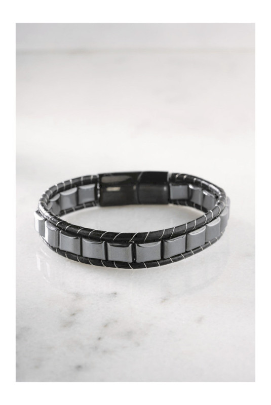 Bracelet en acier - Argent - 20 cm