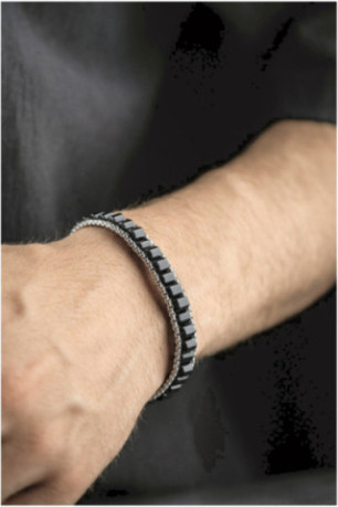 Bracelet en acier - Argent - 20 cm