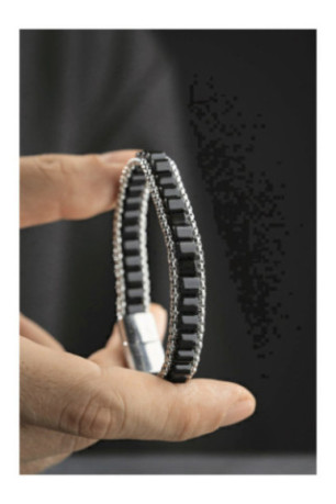 Bracelet en acier - Argent - 20 cm