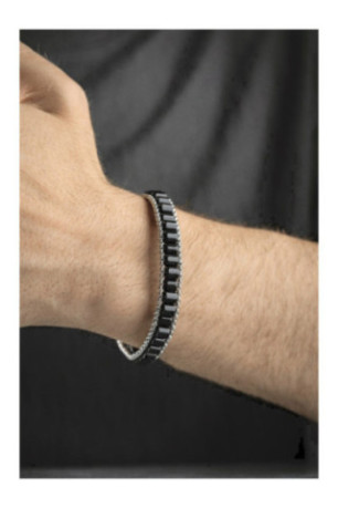 Bracelet en acier - Argent - 20 cm