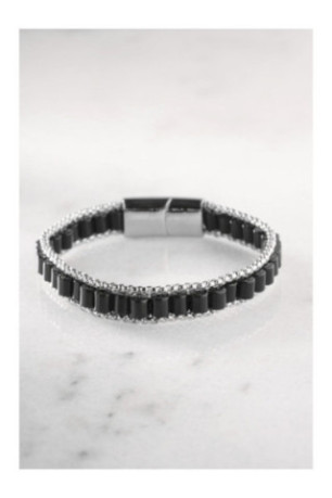 Bracelet en acier - Argent - 20 cm