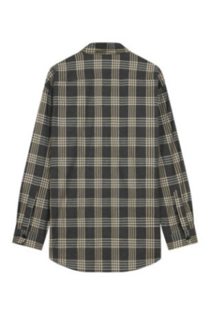 Chemise à carreaux Grise