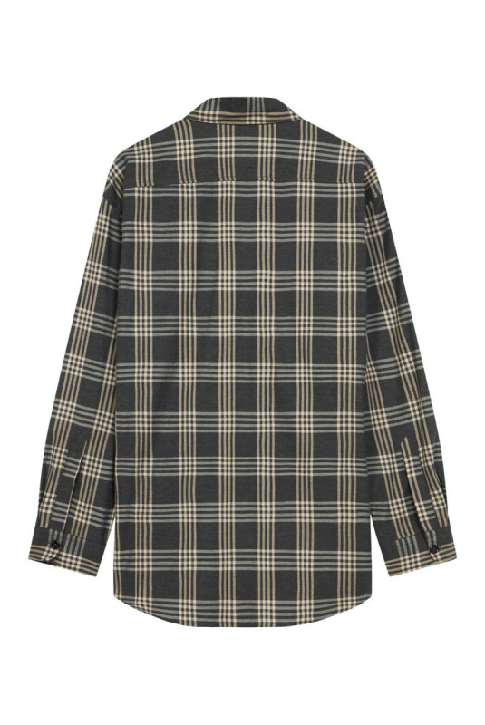 Chemise à carreaux Grise