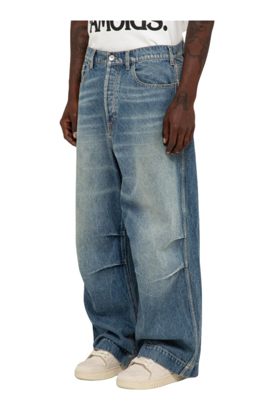 Jean Indigo poussiéreux