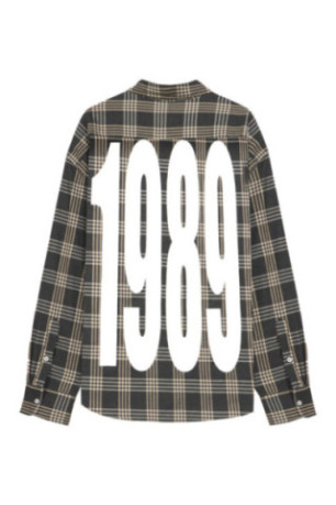 Chemise grise à carreaux