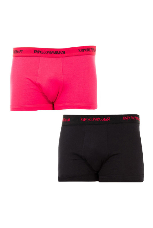 Lot de 2 boxers Retro Homme Noir et fuchsia