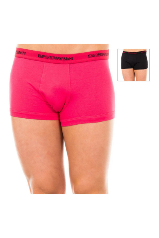 Lot de 2 boxers Retro Homme Noir et fuchsia