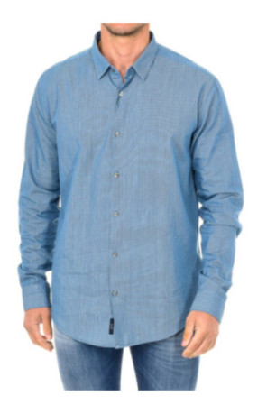 Chemise manches longues bleue