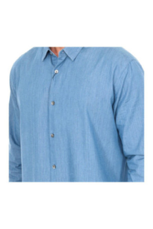 Chemise manches longues bleue