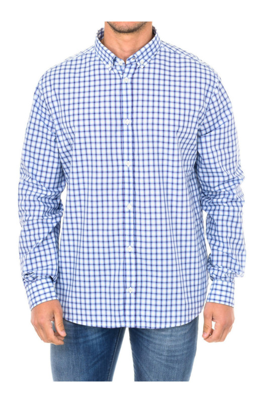 Chemise homme manches longues Bleu-lilas