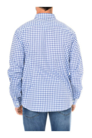 Chemise homme manches longues Bleu-lilas