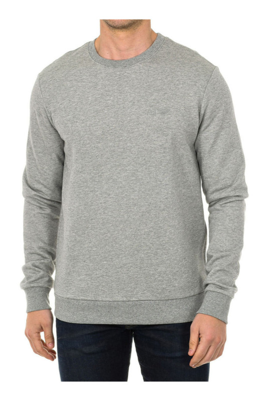 Sweat col rond manches longues gris