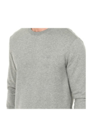 Sweat col rond manches longues gris