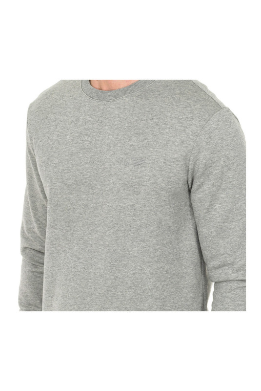 Sweat col rond manches longues gris