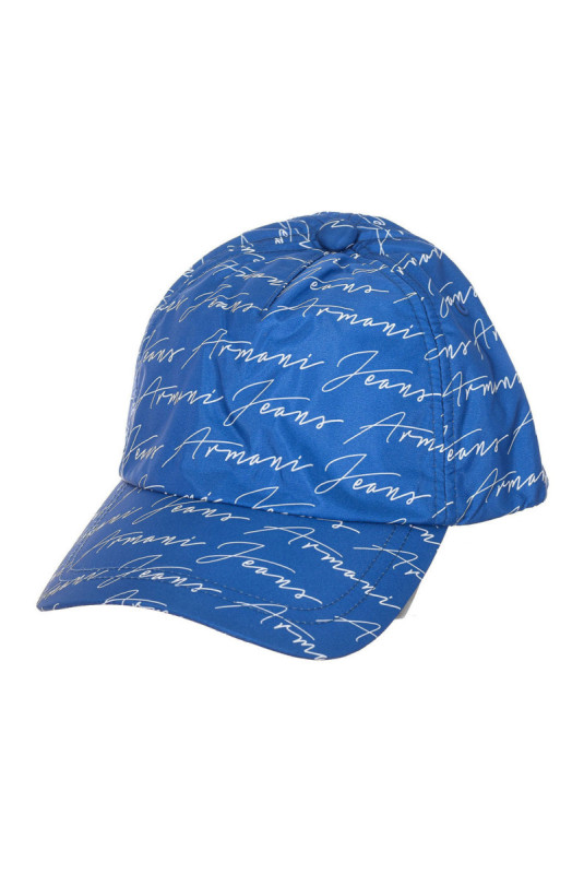 Casquette imprimée Homme Bleu