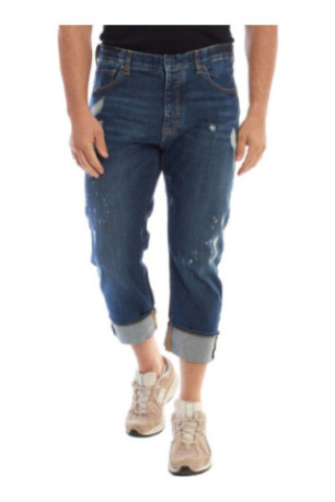 Pantalon coupe droite Bleu foncé