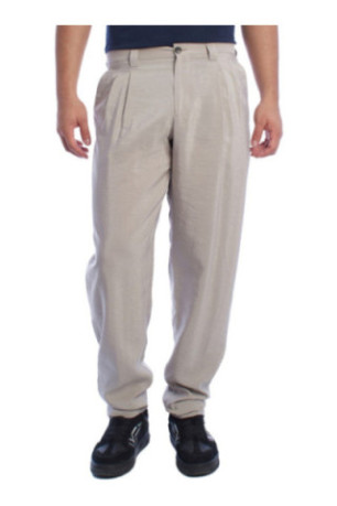Pantalon chino à pinces Homme Gris