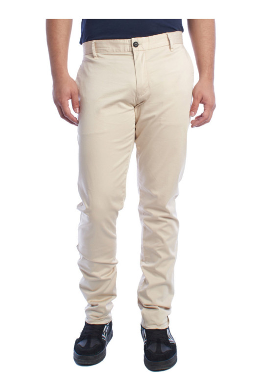 Pantalon chino slim fit Beige
