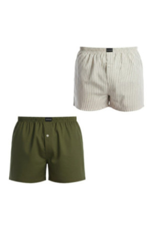Lot de 2 boxers Essential Kaki-Beige