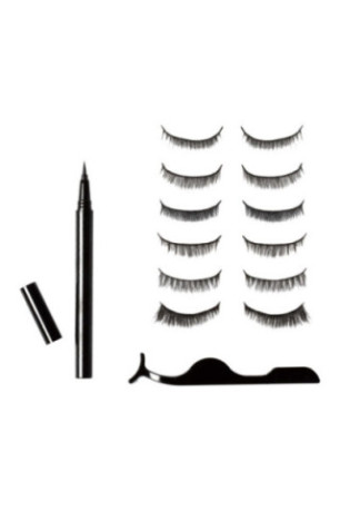 6 paires de faux cils magnétiques