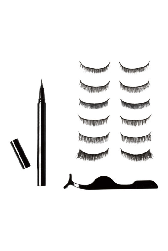 6 paires de faux cils magnétiques