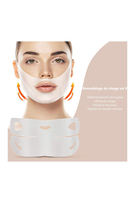 Masque lifting visage collagène Masque sculpteur Transparent