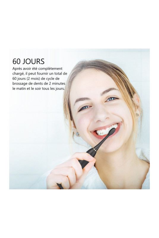 Brosse à dents électrique Noir