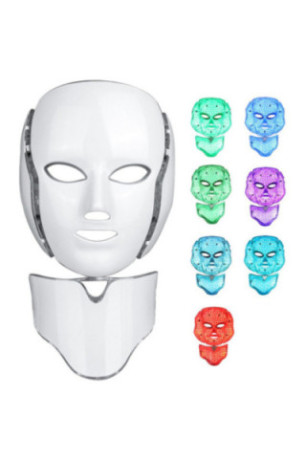 Masque led visage luminothérapie 7 couleurs
