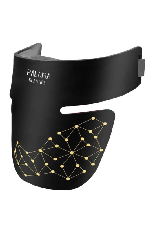 Masque LED visage et cou luminothérapie Noir