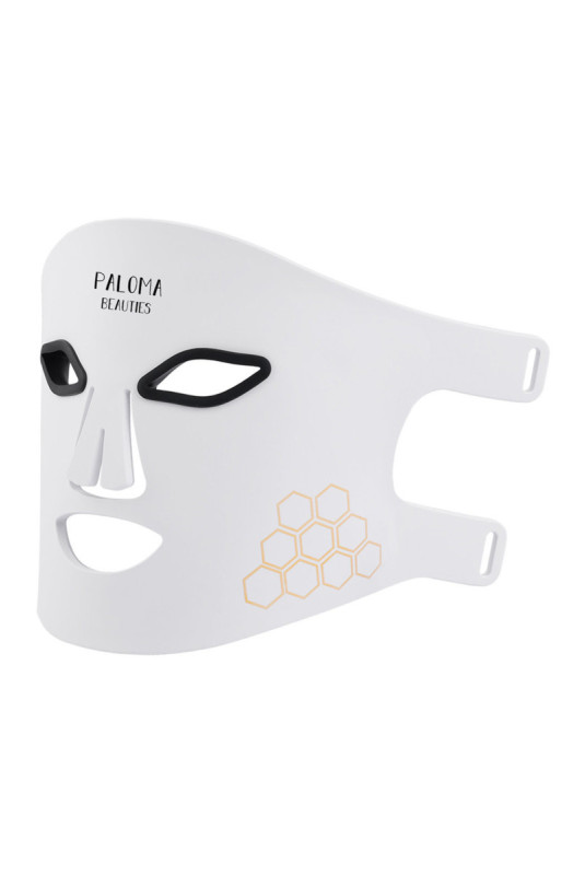 Masque LED visage et cou luminothérapie Blanc