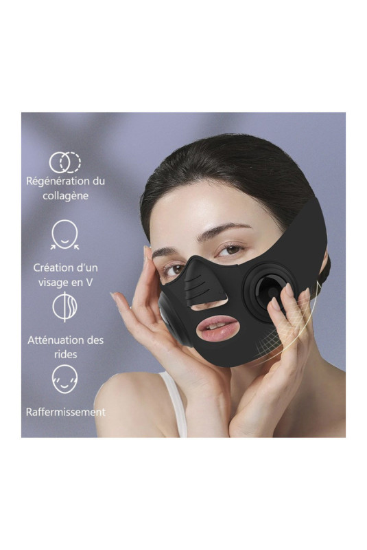Masque raffermissant électrostimulation V-Face Noir