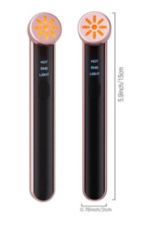 Stick beauté 7 en 1 luminothérapie Noir