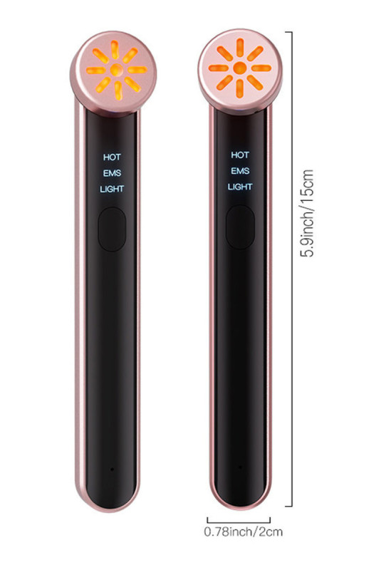 Stick beauté 7 en 1 luminothérapie Noir