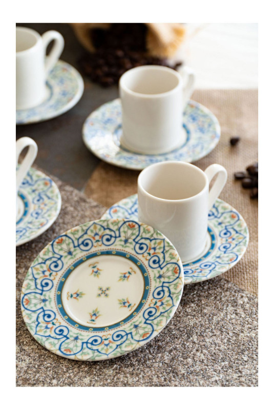 Ensemble de tasses à café (12 pièces) - Multicolore